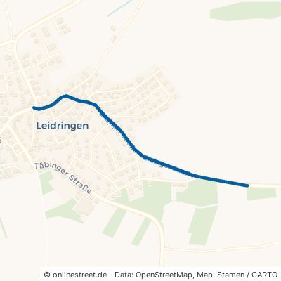 Erzinger Straße Rosenfeld Leidringen 