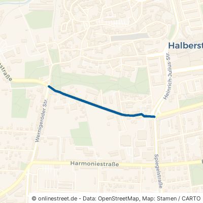 Straße der Opfer des Faschismus Halberstadt 