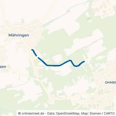 Ohmenhäuser Straße Kusterdingen Mähringen 