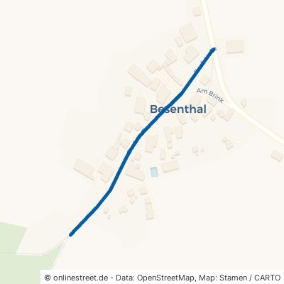 Dorfstraße Besenthal Sophienthal 