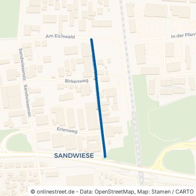 Kiefernweg Alsbach-Hähnlein Sandwiese 