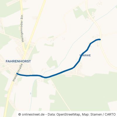 Warwer Straße Stuhr Fahrenhorst 