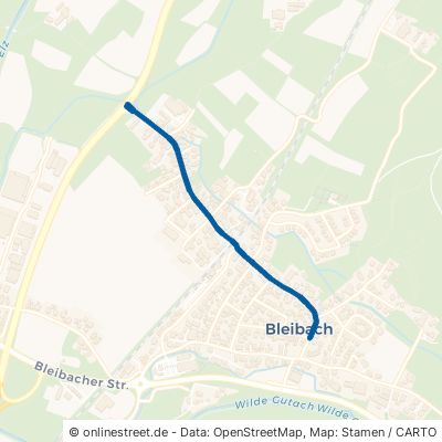 Dorfstraße Gutach im Breisgau Bleibach 