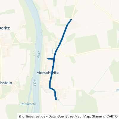 Seußlitzer Straße Nünchritz Merschwitz 