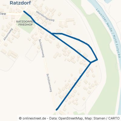 Neißestraße Neißemünde Ratzdorf 