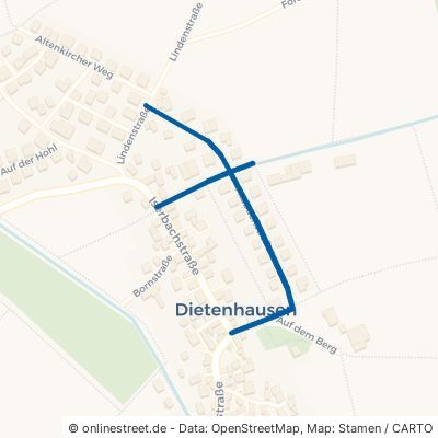 Atzbachstraße Weilmünster Dietenhausen 