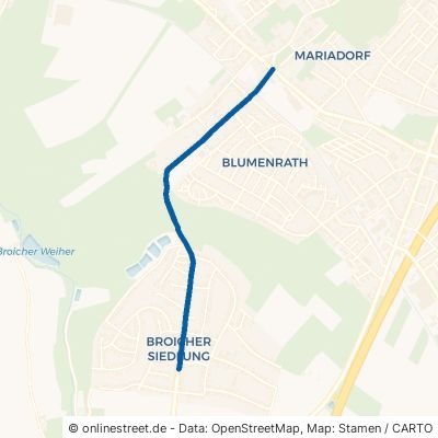 Blumenrather Straße Alsdorf Mariadorf 
