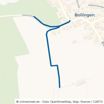 Weidacher Straße Dornstadt Bollingen 