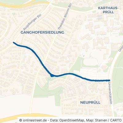 Karl-Stieler-Straße Regensburg Kumpfmühl-Ziegetsdorf-Neuprüll 