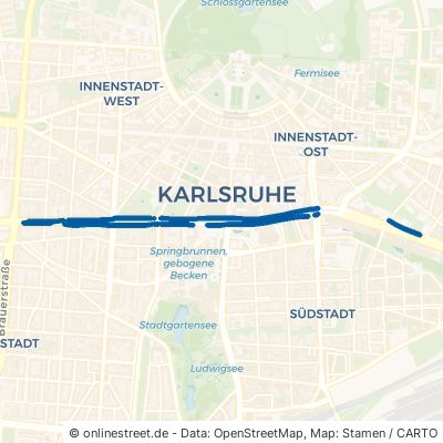 Kriegsstraße Karlsruhe Südweststadt 