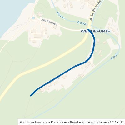 Bodeweg Thale Wendefurth 