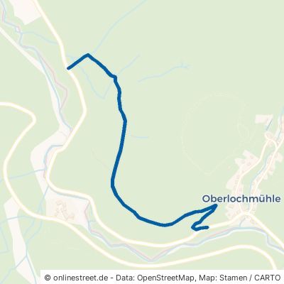 Pauseweg Olbernhau Oberlochmühle 