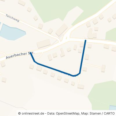 Kurze Straße Zwönitz Hormersdorf 