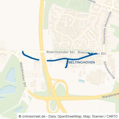 Beltinghovener Straße Mönchengladbach Beltinghoven 