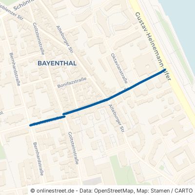 Tacitusstraße Köln Bayenthal 