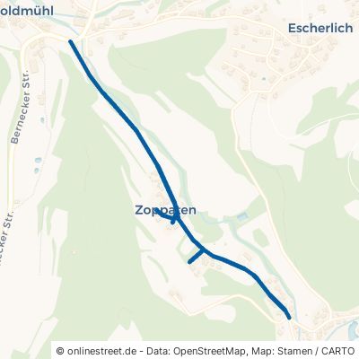 Zoppatenstraße Goldkronach Brandholz 