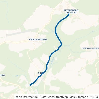 Ortsstraße Aspach Kleinaspach 