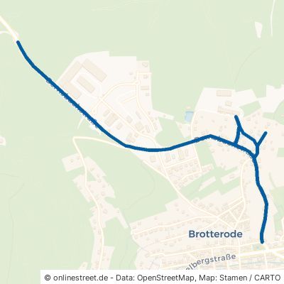 Bernsbachstraße Kurort Brotterode 