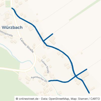 Waldhufenweg Oberreichenbach Würzbach 