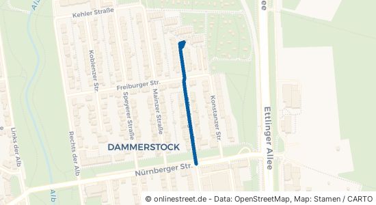Offenburger Straße Karlsruhe Weiherfeld-Dammerstock 