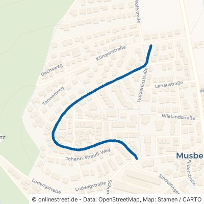 Wilhelm-Hachtel-Straße Leinfelden-Echterdingen Musberg 