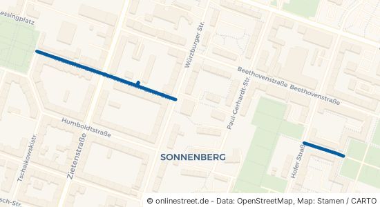 Sebastian-Bach-Straße Chemnitz Sonnenberg 