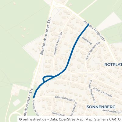 Julius-Naeher-Straße Pforzheim Sonnenberg 