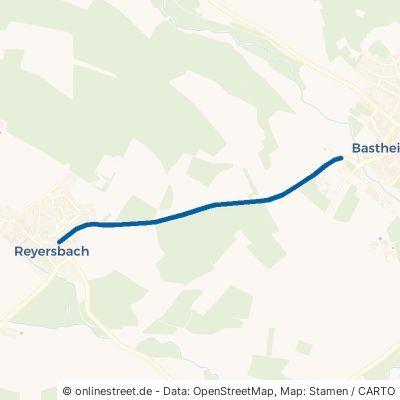 Bastheimer Straße Bastheim Reyersbach 