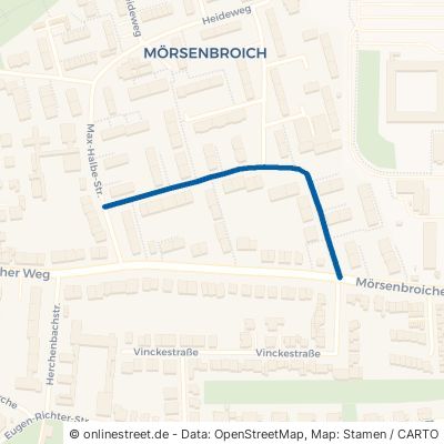 Gerhart-Hauptmann-Straße Düsseldorf Mörsenbroich 