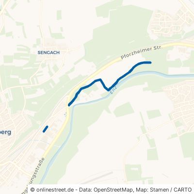 Enztalradweg Mühlacker Enzberg 