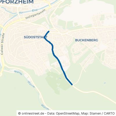 Tiefenbronner Straße Pforzheim Buckenberg 