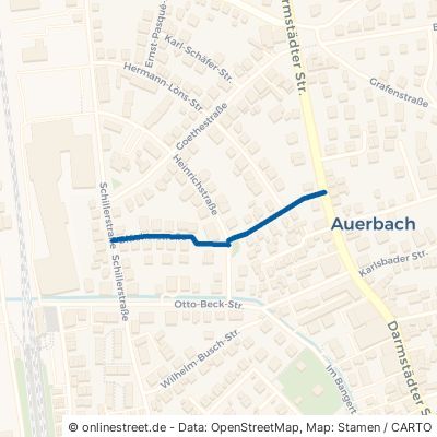 Blücherstraße Bensheim Auerbach 