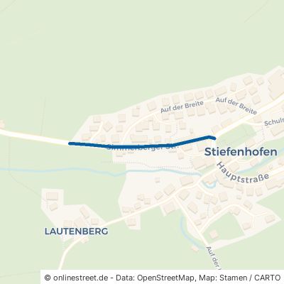 Simmerberger Straße Stiefenhofen Lautenberg 