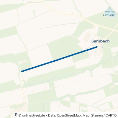 Pfafferöder Landstraße Mühlhausen Sambach 