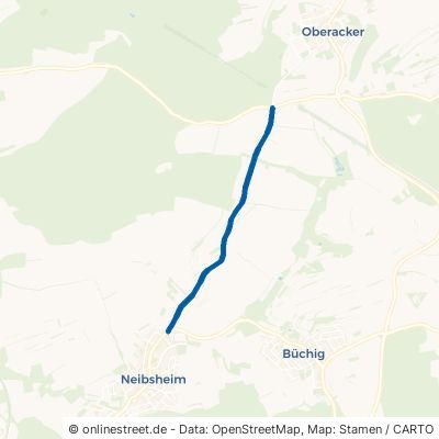 Oberacker Weg Bretten Neibsheim 