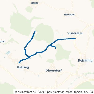 Vorderebener Straße Waldkirchen Ratzing 