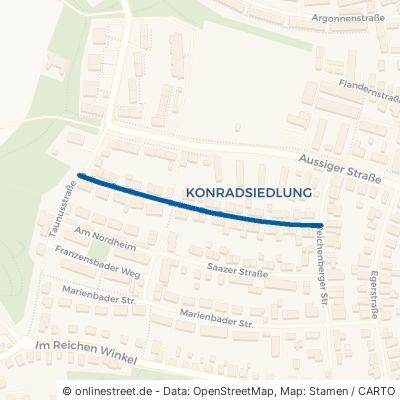 Brüxer Straße Regensburg Konradsiedlung-Wutzlhofen 
