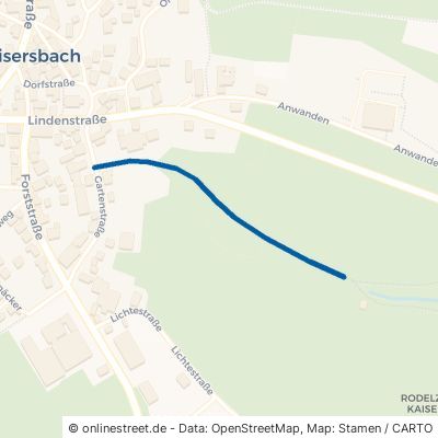 Rodelweg Kaisersbach Täle 