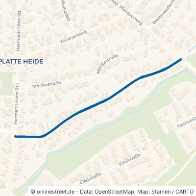 Eichendorffstraße Menden (Sauerland) Platte Heide 