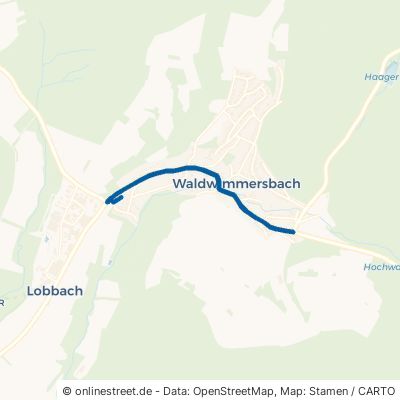 Hauptstraße Lobbach Waldwimmersbach 