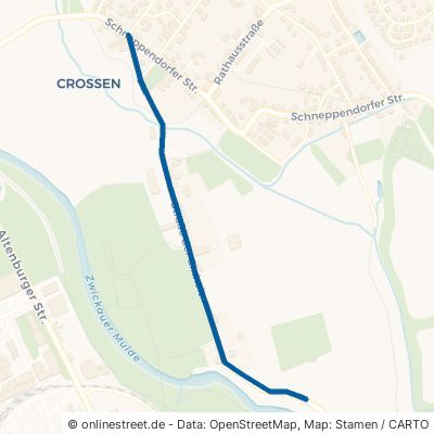 Straße der Einheit Zwickau Crossen 