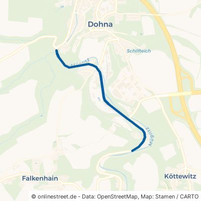 Altenberger Straße Dohna Weesenstein 