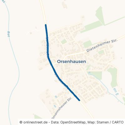 Landstraße Schwendi Orsenhausen 