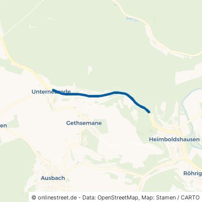 Bundesstraße Philippsthal Unterneurode 