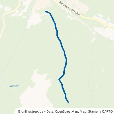 Gräbelesbergweg Albstadt Laufen 