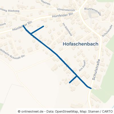 Siedlungsstraße Nüsttal Hofaschenbach 