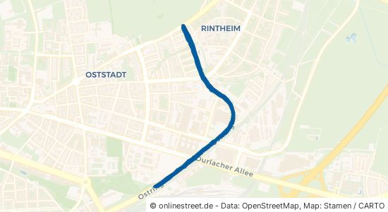 Ostring 76131 Karlsruhe Rintheim Oststadt