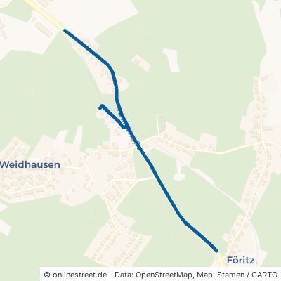 Kreisstraße Föritz Schwärzdorf 