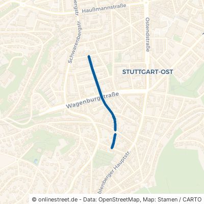Wunnensteinstraße Stuttgart Ost 