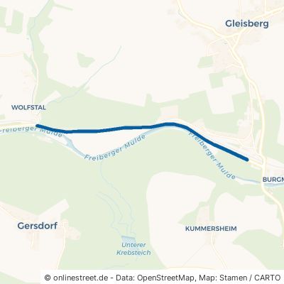 Roßweiner Straße Roßwein Gleisberg 